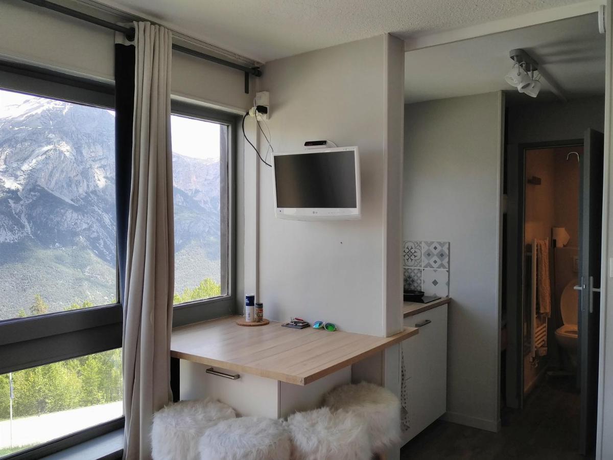 Studio fonctionnel 16m2 avec vue panoramique Puy-Saint-Vincent Extérieur photo