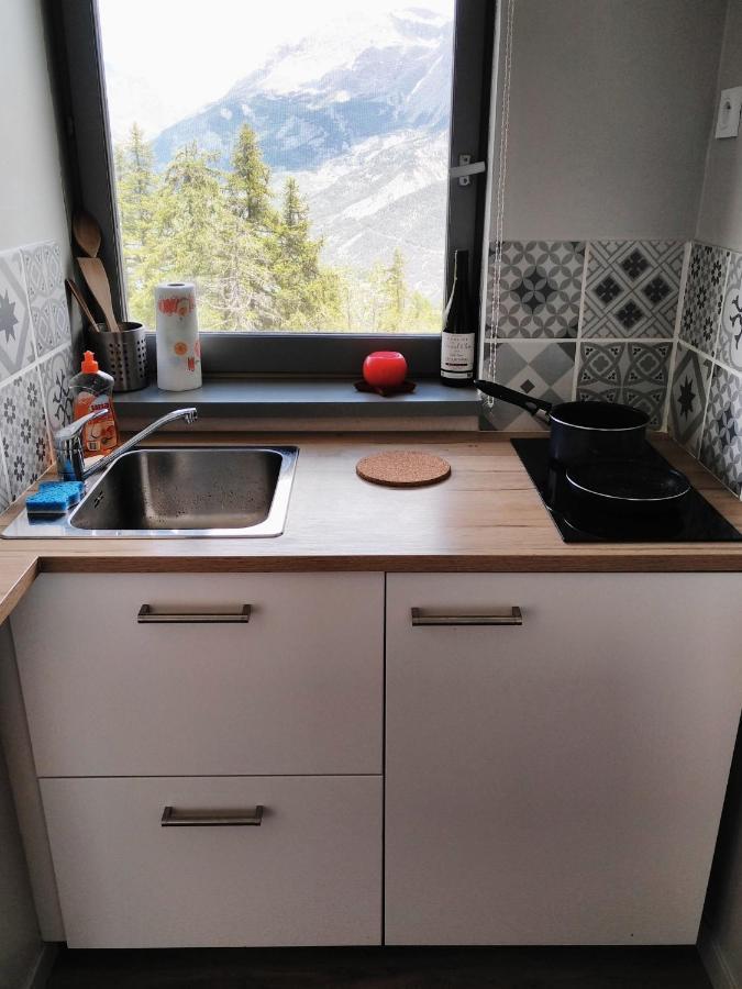 Studio fonctionnel 16m2 avec vue panoramique Puy-Saint-Vincent Extérieur photo